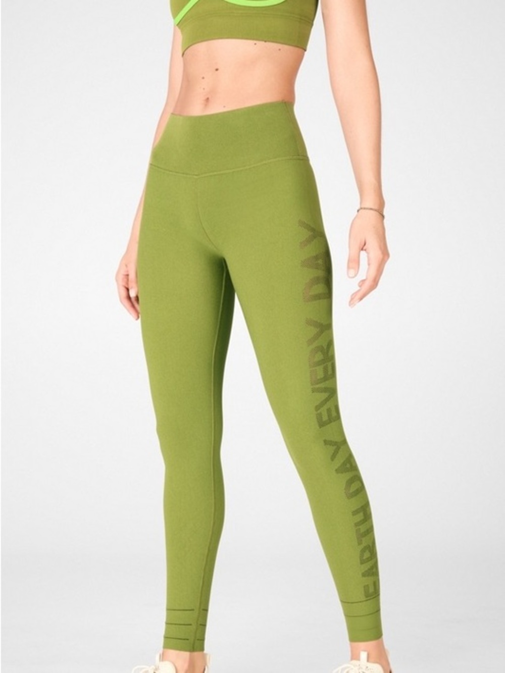 Fabletics High-Waisted SculptKnit Earth Leggings Sz Small